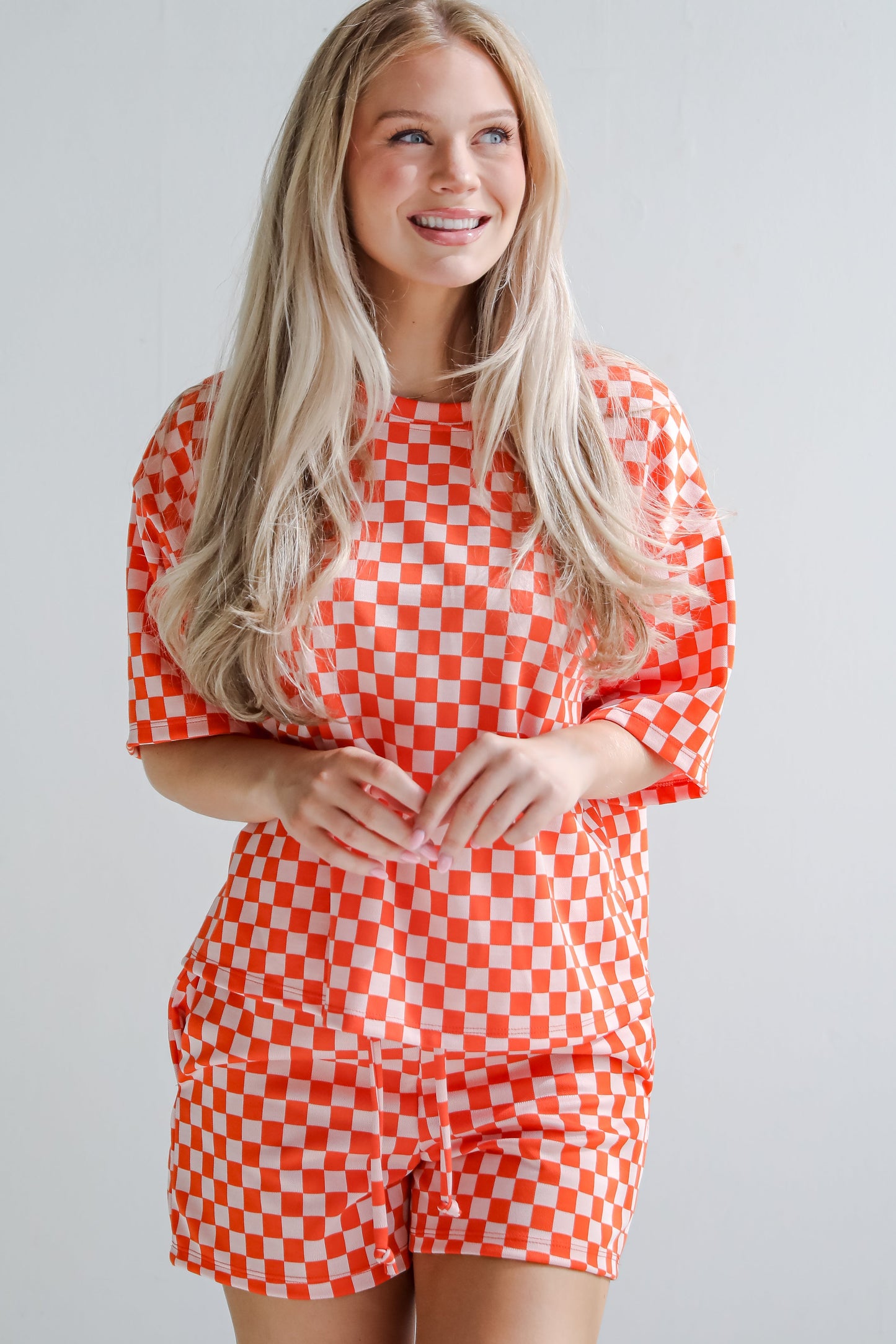 FINAL SALE - Give It All You've Got Checkered Shorts