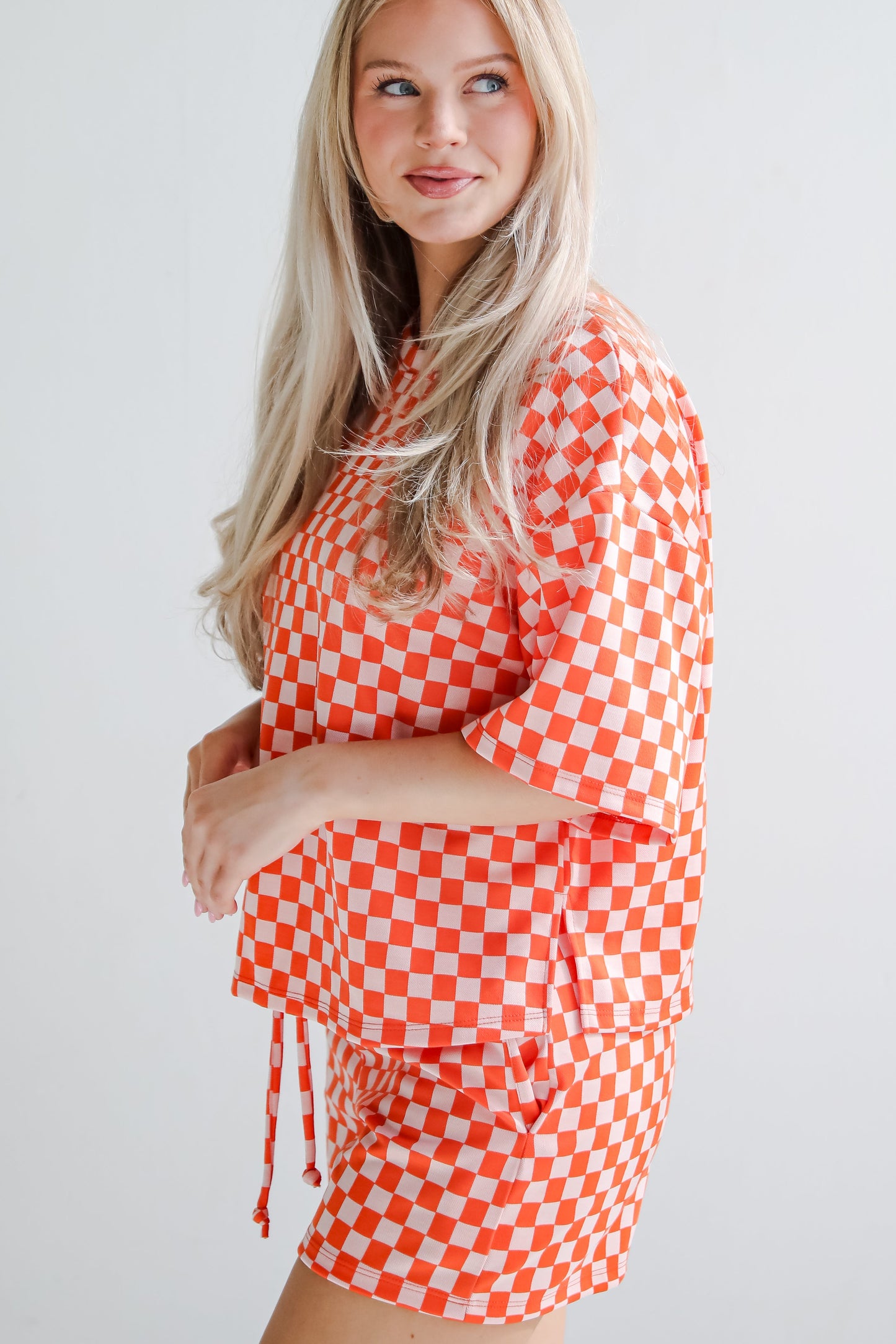 FINAL SALE - Give It All You've Got Checkered Shorts
