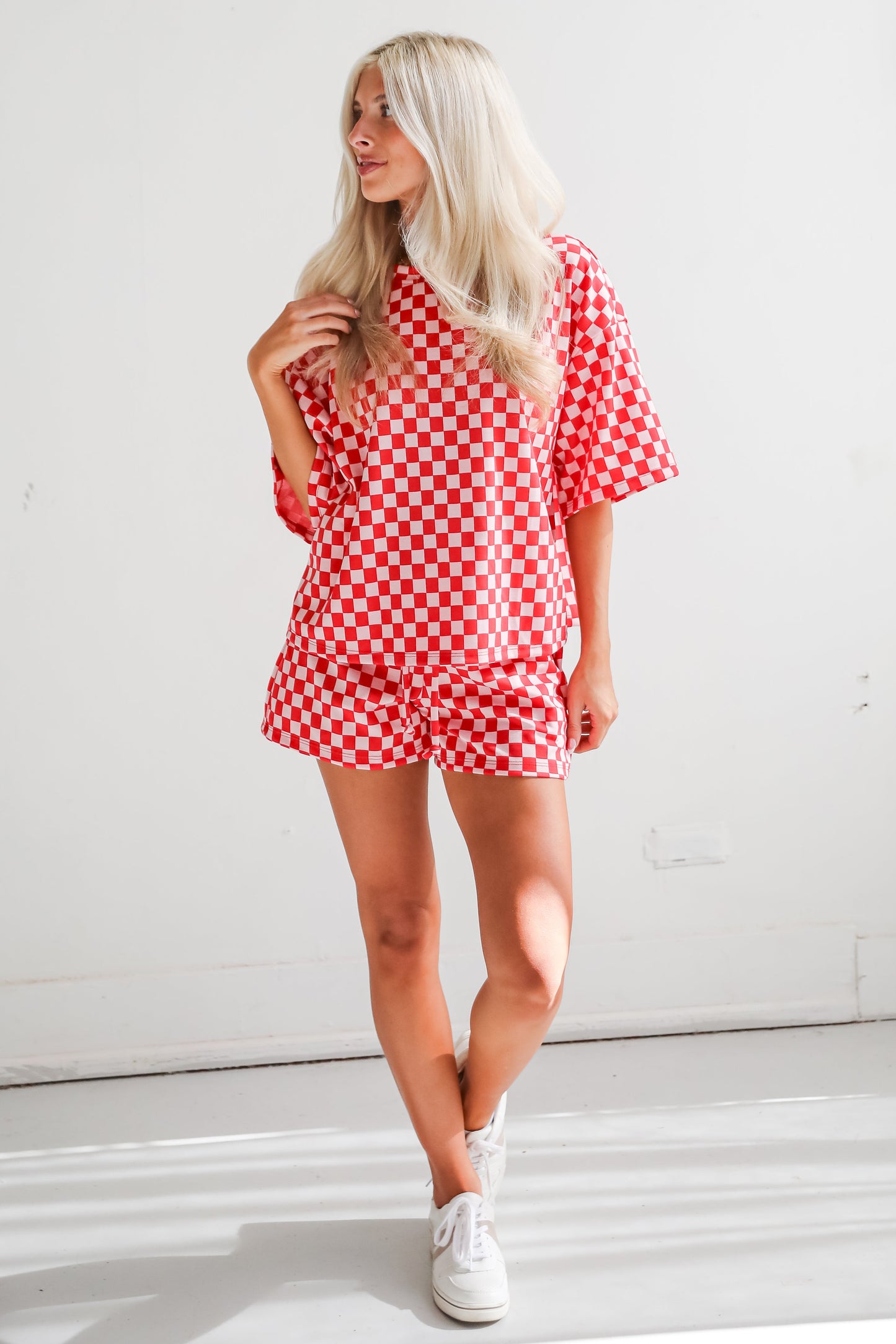 FINAL SALE - Give It All You've Got Checkered Shorts