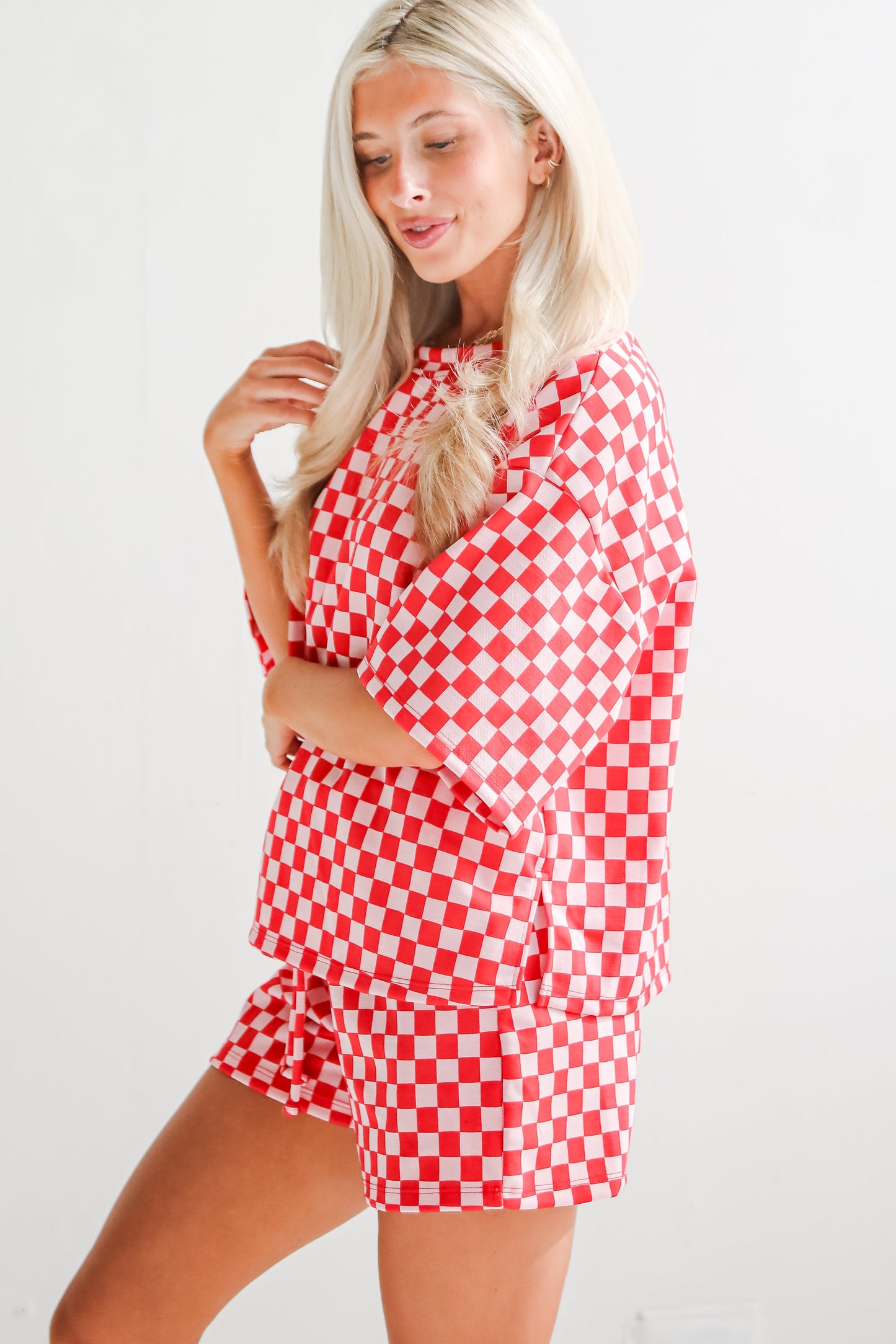 FINAL SALE - Give It All You've Got Checkered Shorts